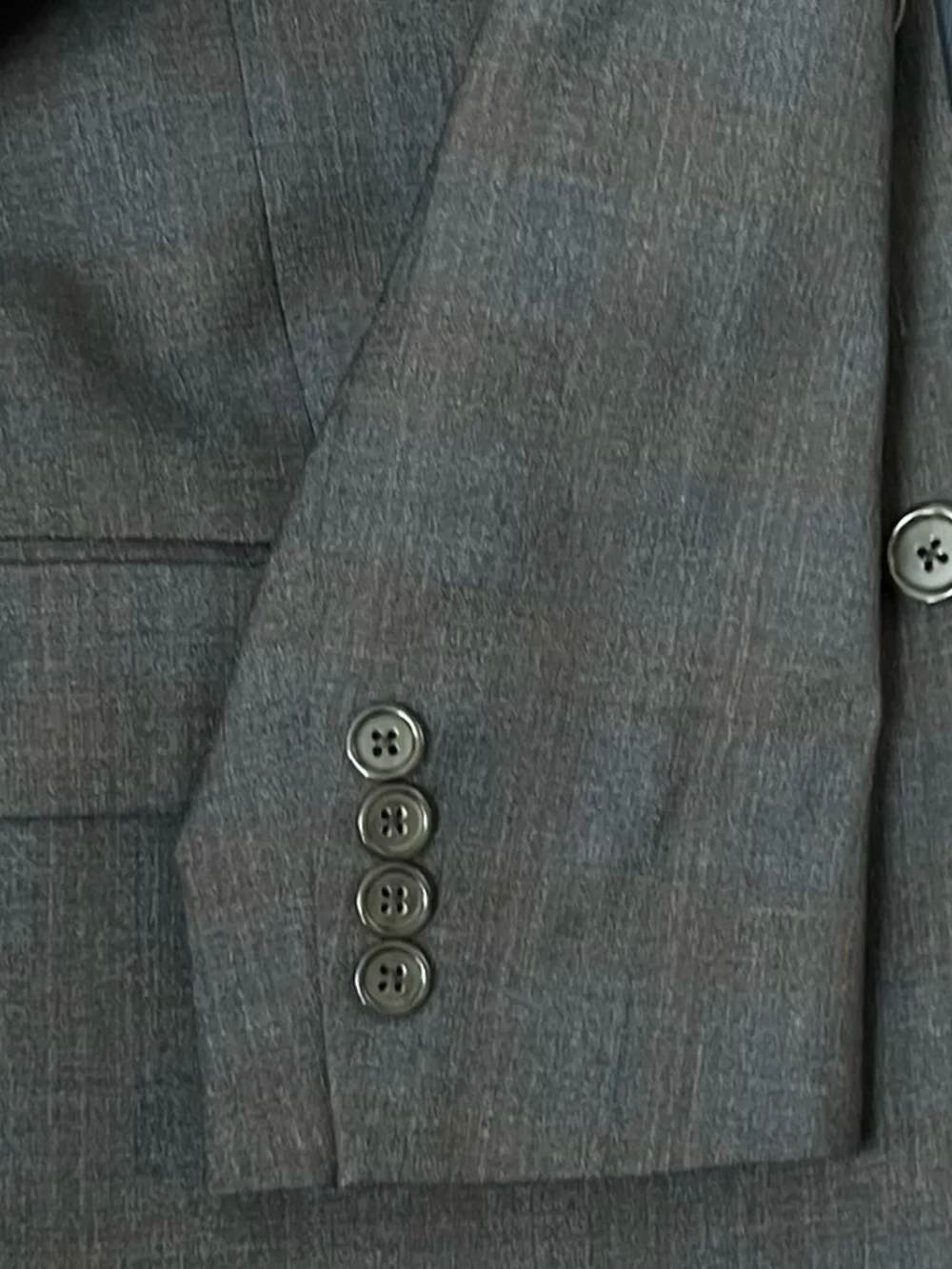 Hart Schaffner Marx Navy Blue and Brown Plaid Mens 2-Piece Suit, 42R
